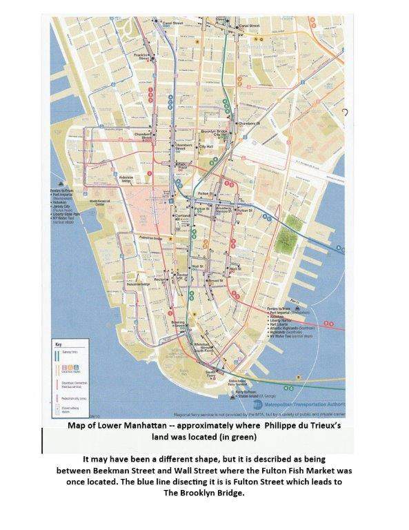 Map of Du Trieux Family Locations